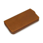 Men's Zip Long Wallet Natural Cowhide for Cards, Cash & Phone - VacationGrabs