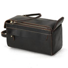 Luxury Designer Leather Cosmetic Toiletries Travel Bag for Men & Women - VacationGrabs