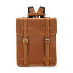 Crazy Horse Leather Backpack for Men 15.6" Laptop Travel Bag