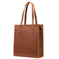 Large Designer Leather Briefcase Totes Cowhide Handbag - VacationGrabs