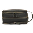 Leather Cosmetic Bag Toiletries Organizer Luxury Clutch for Men & Women - VacationGrabs
