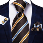 Multicolor Paisley 100% Silk Tie Sets for Men - VacationGrabs