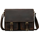 Vintage Real Leather Men's Crossbody Shoulder Bag Sling Bag - VacationGrabs