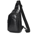 Men's Genuine Leather Sling Bag – Soft Cowhide Crossbody