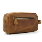 Genuine Leather Toiletry Bag for Men and Women - VacationGrabs