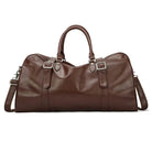 Trendy Men's Leather Duffel – Large Sports Gym Carry-on Bag - VacationGrabs