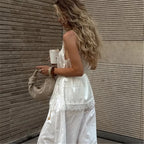 VacationGrabs Lace Trim Satin Cami Tank Tops for Women Spaghetti Strap Sexy V Neck Silk Camisole Going Out Party Club Shirts