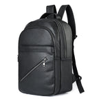 Sac à dos en cuir de luxe 15,6" pour homme, sac à dos de voyage pour ordinateur portable