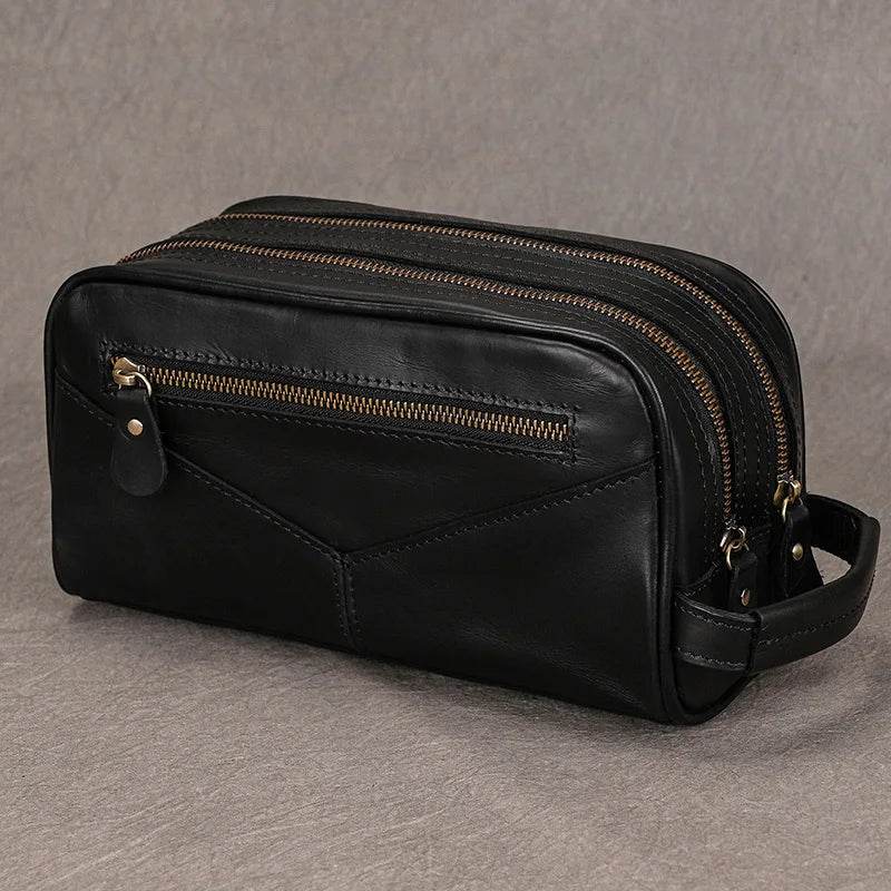 Designer Genuine Leather Travel Wash Bags & Makeup Clutches - VacationGrabs
