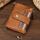 Men’s Leather Wallet with Coin Bag Clip Purse for Cards & Coins - VacationGrabs