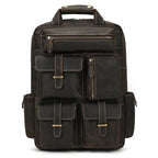 High Capacity Leather Backpack Luxury Design Men’s Travel Bag - VacationGrabs