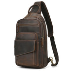 Men's Genuine Leather Chest Sling Bag | Real Cowhide