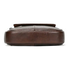 Casual Men's Small Leather Shoulder Crossbody Messenger Bag - VacationGrabs