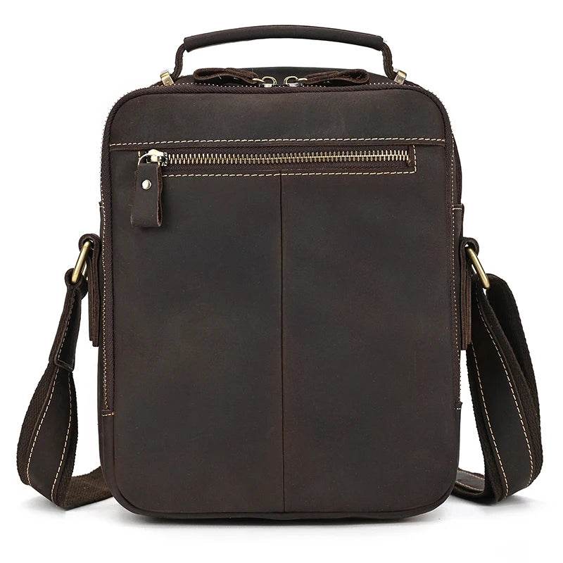 Leather Shoulder Crossbody Bag – Men's Sling Messenger - VacationGrabs