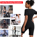 Women's 3-in-1 Sauna Suit Waist Trainer Bodysuit Shapewear
