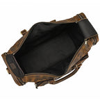 Men’s Crazy Horse Leather Weekend Bag 22" Vintage Travel