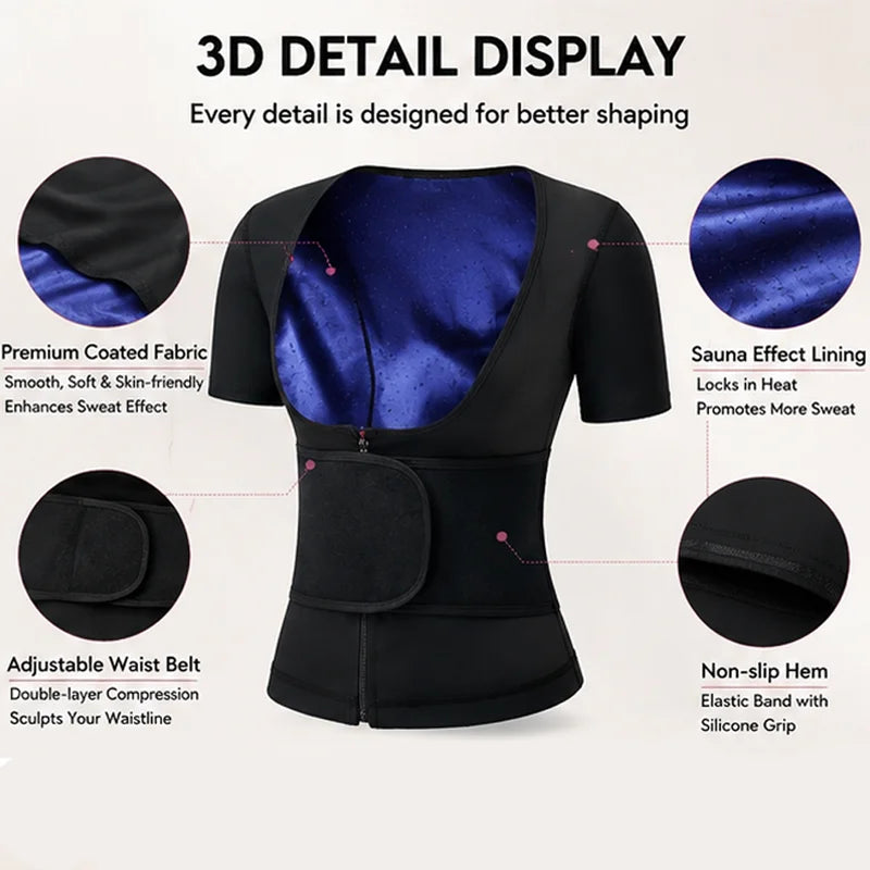 Women's Sauna Sweat Waist Trainer Corset Top