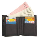 Men’s Leather Bifold Wallet for Cards Multi-slot Cash Clip - VacationGrabs