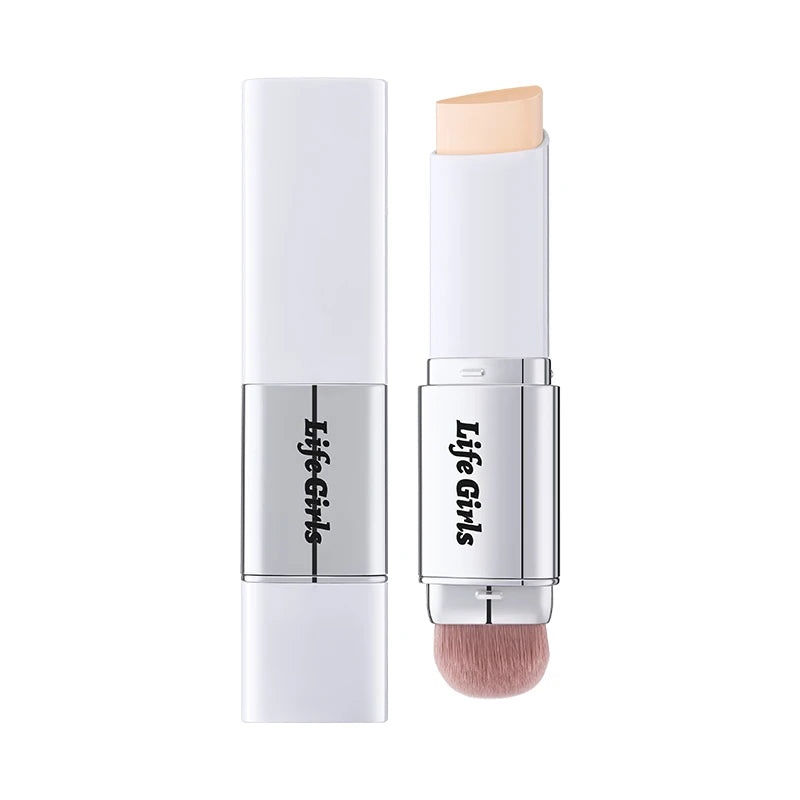 Double-Headed Foundation Stick with Brush, Matte Nude