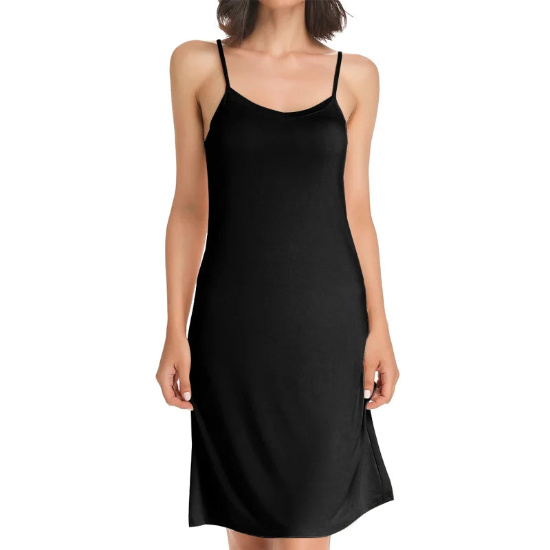 Backless Tummy Control Slip Dress - Sexy Sleepwear