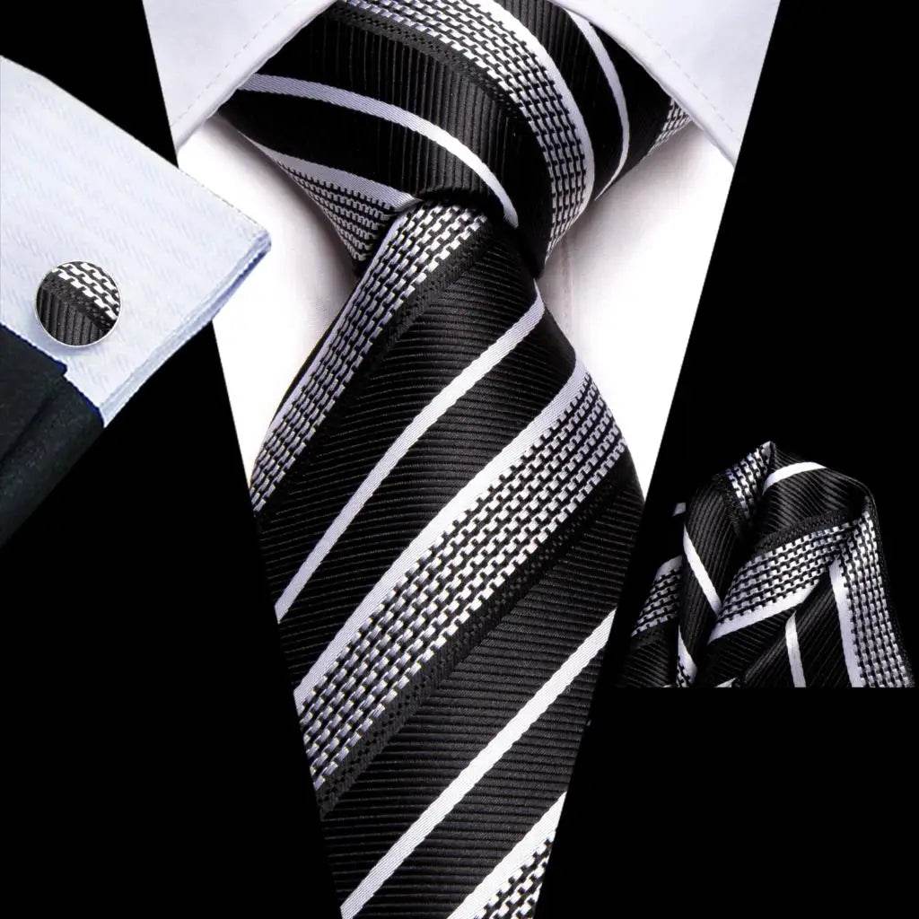 Purple Paisley Silk Tie Set for Men - VacationGrabs