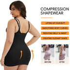 Plus Size Underbust Full Body Shaper Slip Dress