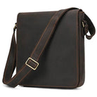 Genuine Leather Men's Shoulder Bag Crossbody Messenger for iPad - VacationGrabs