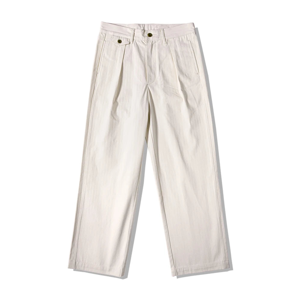 Men's High Rise Wide Leg Trousers for Stylish Comfort