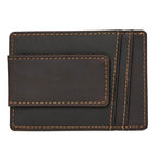 Luxury Designer Card Holder Money Clip Purse Wallet Genuine Leather - VacationGrabs