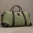 Canvas & Leather Travel Bag for Men Large Shoulder Weekender Bag - VacationGrabs