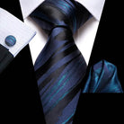 Purple Paisley Silk Tie Set for Men - VacationGrabs