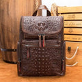 Vintage Style Leather Backpack for Men Travel Bag with Anti-Theft - VacationGrabs