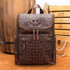Vintage Style Leather Backpack for Men Travel Bag with Anti-Theft - VacationGrabs