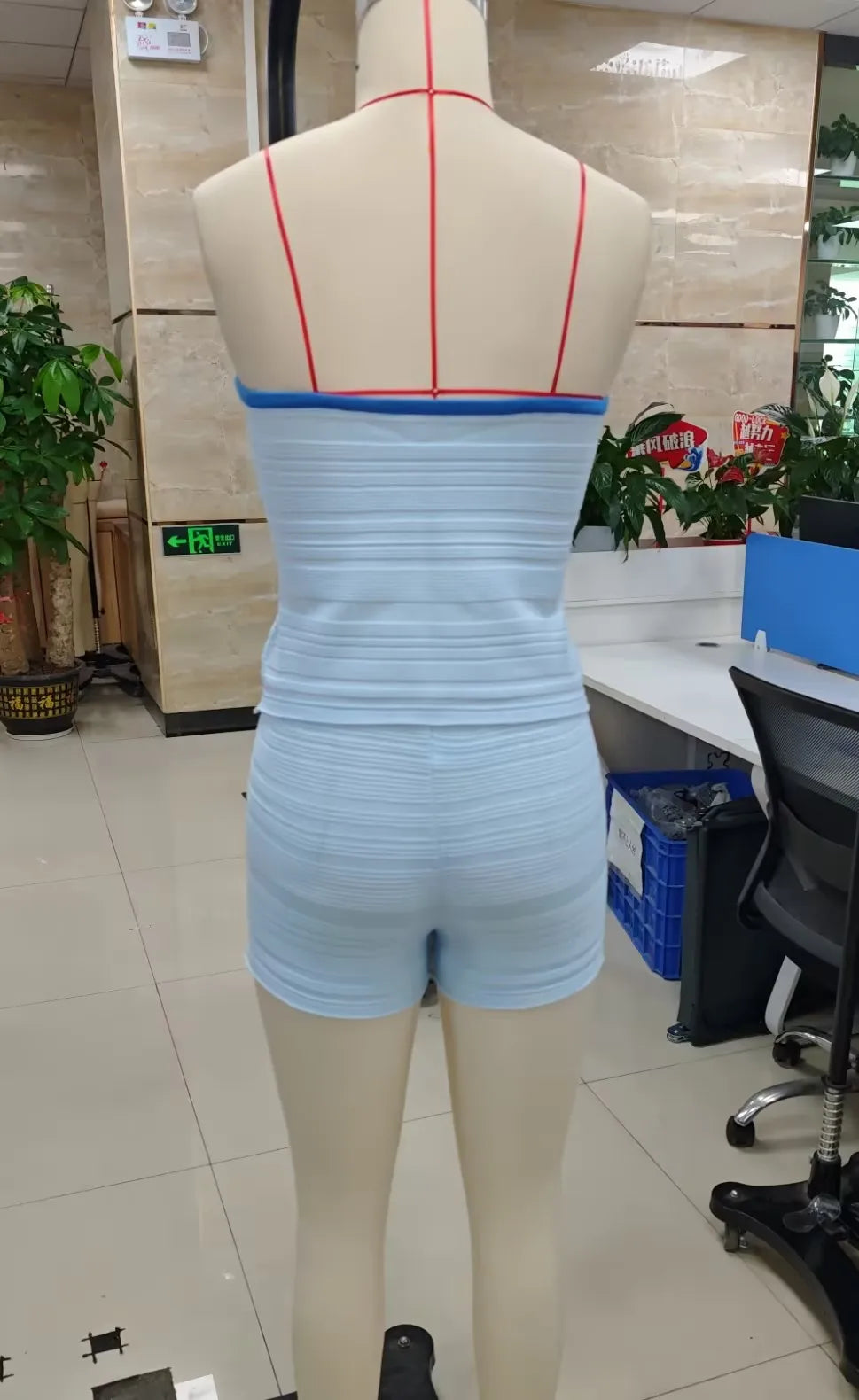 VacationGrabs Vintage Stripe 2 Piece Outfit Women Contrast Edge Strapless Tube Top Slim Fit Hot Shorts Casual Summer Y2K Streetwear