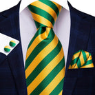 Multicolor Paisley 100% Silk Tie Sets for Men - VacationGrabs