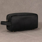 Genuine Leather Clutch Bag with Zipper for Men & Women - VacationGrabs
