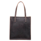 Large Designer Leather Briefcase Totes Cowhide Handbag - VacationGrabs