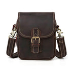 Genuine Leather Shoulder Waist Bag – Anti-Theft Crossbody Phone - VacationGrabs