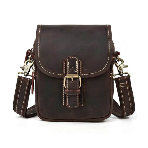 Genuine Leather Shoulder Waist Bag – Anti-Theft Crossbody Phone - VacationGrabs