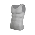 Mens Slimming Vest Shirt Abs Abdomen Body Shaper