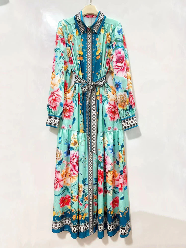 Retro Mid Century Modern Dress Collar and Tie Belt Dress