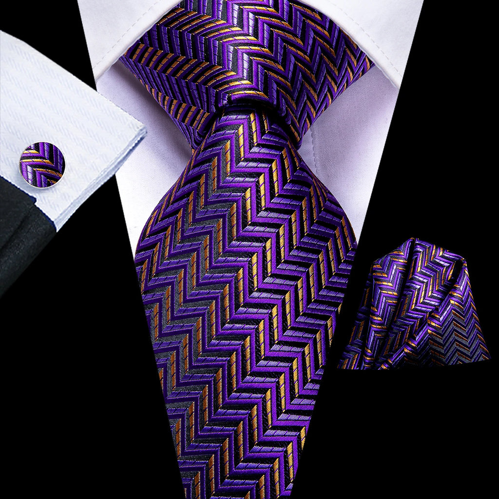 Elegant Purple Tie Sets for Special Occasions