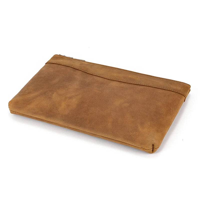 Men’s & Women’s Genuine Leather Clutch Wallet Phone Bag with Wristlet - VacationGrabs