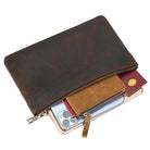 Fashion Genuine Leather Men’s Day Clutches 6-inch iPhone Wallet Cowskin Clutch - VacationGrabs