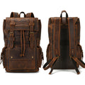 Genuine Leather Laptop Backpack 17" Men Travel Daypack Bag