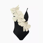 Retro One Piece Swimsuit Skirt Swimwear - VacationGrabs