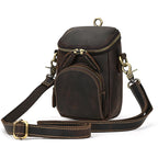 Men's Genuine Leather Sling Bag | Vintage Crossbody Chest Bag