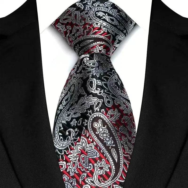 Luxury Floral Paisley Tie Set for Men - VacationGrabs