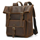 Vintage Fashion Leather Men’s Travel Backpack Luxury Daypack - VacationGrabs