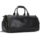 Fashion Leather Duffel Bag – Folding Bag for Suits and Travel - VacationGrabs